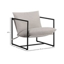 Silla de Acento Kyo color Gris