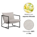 Silla de Acento Kyo color Gris