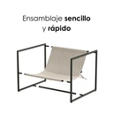 Silla de Acento Kyo color Gris