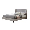 Base Con Cabecera Cama-9569 color gris de Madera Matrimonial 