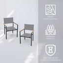 2 Sillas para comedor de exterior