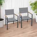 2 Sillas para comedor de exterior