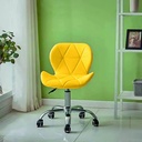 Silla para oficina con respaldo geométrico Amarillo
