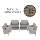 2 Salas de jardin 4P Gris con Gris