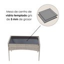 2 Salas de jardin 4P Gris con Gris