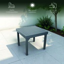 Mesa para comedor expandible color gris