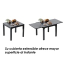 Mesa para comedor expandible color gris