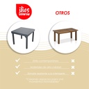 Mesa para comedor expandible color gris