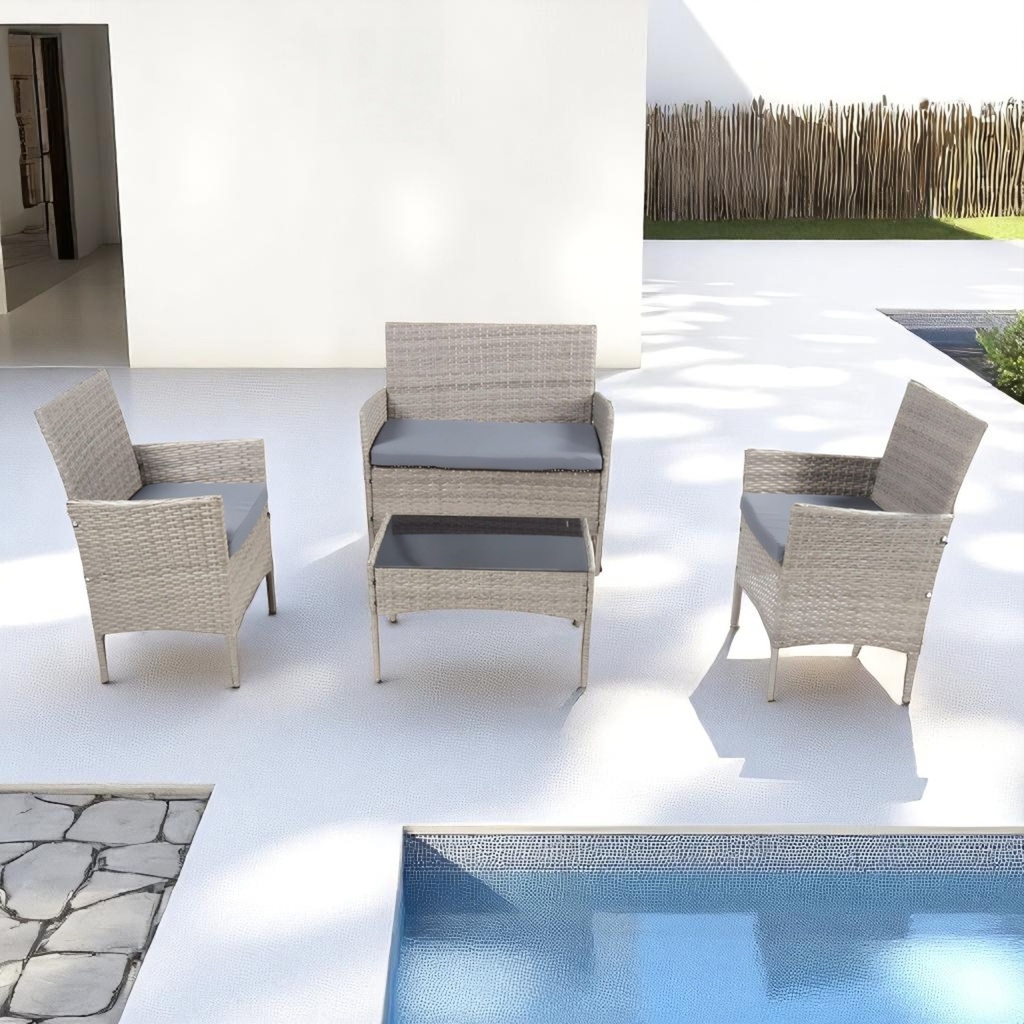 Sala de jardín (Gris con gris)