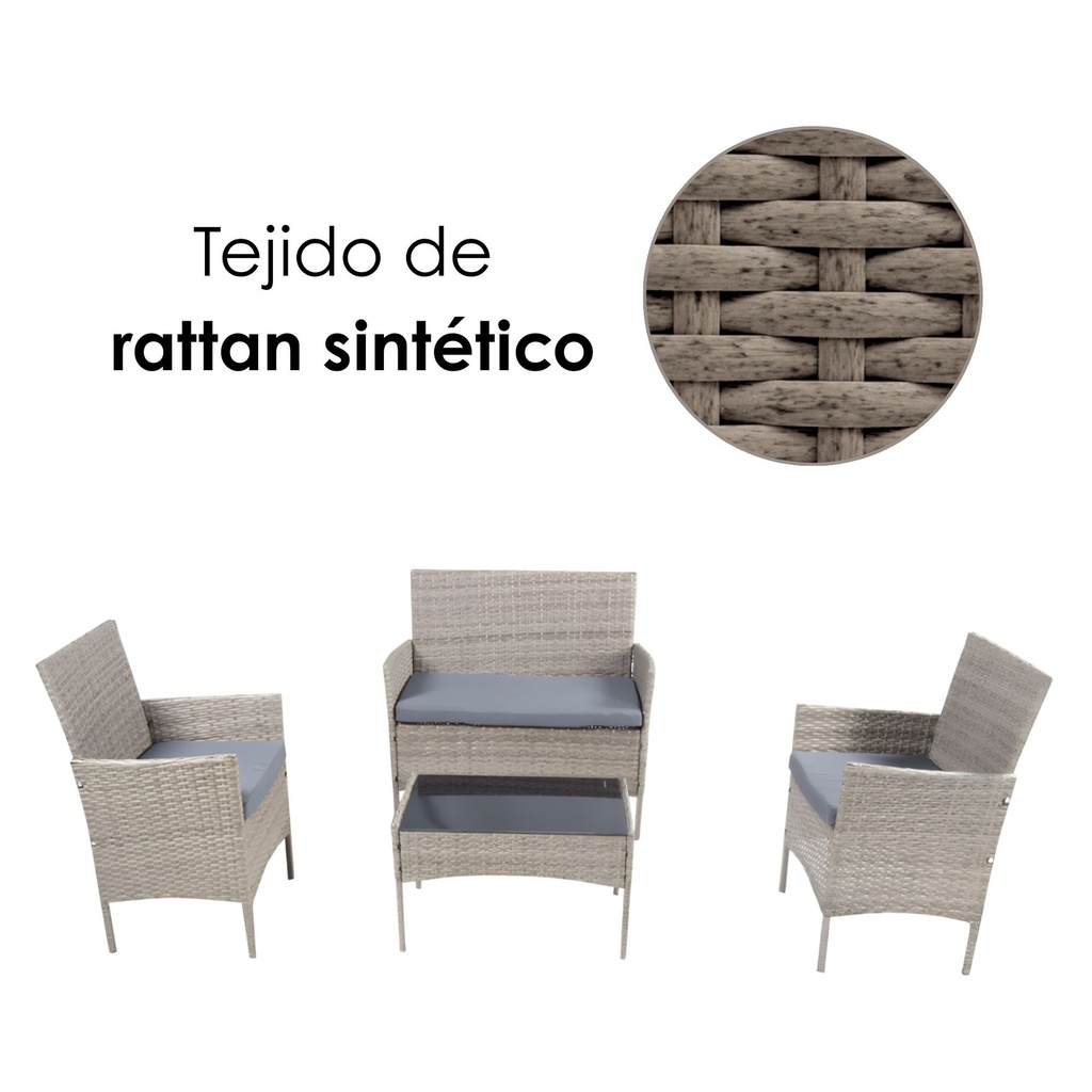 Sala de jardín (Gris con gris)