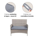 Sala de jardín (Gris con gris)