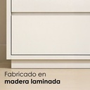 Librero 4 cubos y cajones blanco