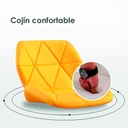 Silla para oficina con respaldo geométrico Amarillo