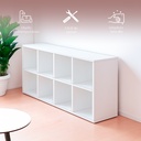 Librero 8 cubos Blanco