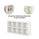 Librero 8 cubos Blanco