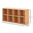 Librero 8 cubos Maple