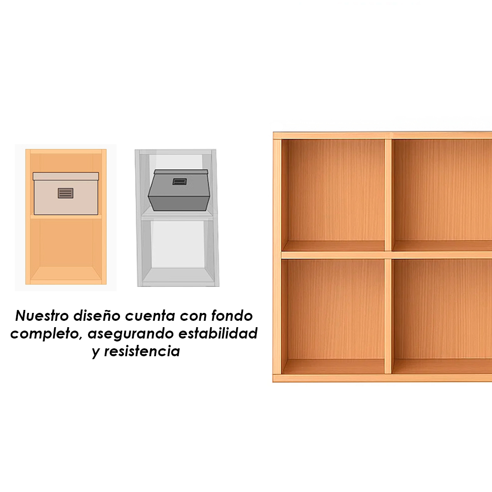 Librero 8 cubos Maple