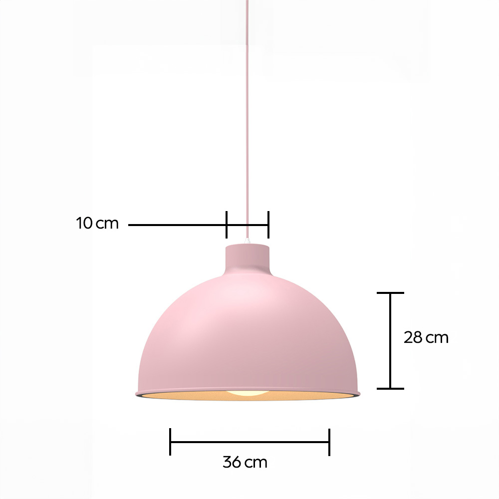 Lámpara colgante 117B rosa