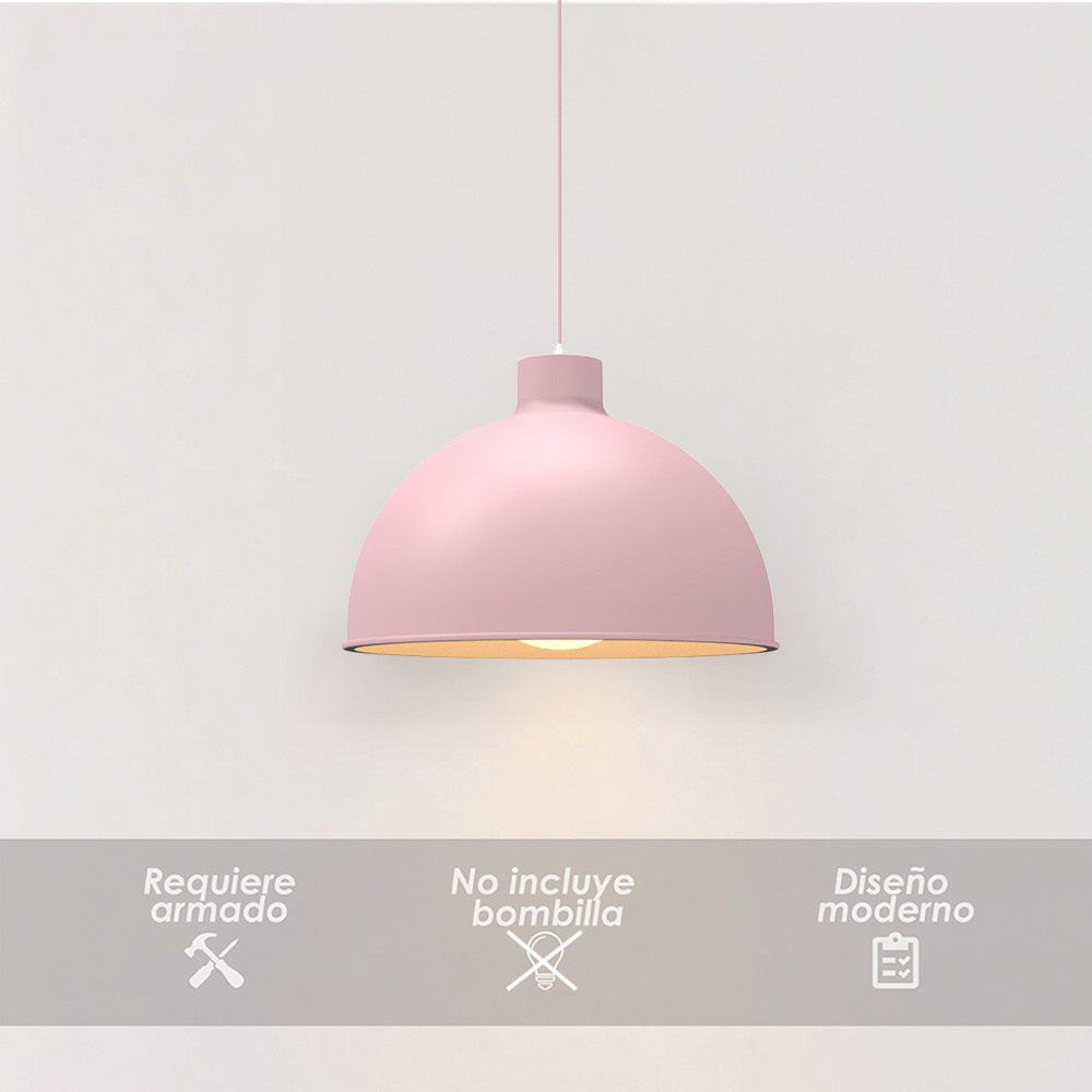 Lámpara colgante 117B rosa