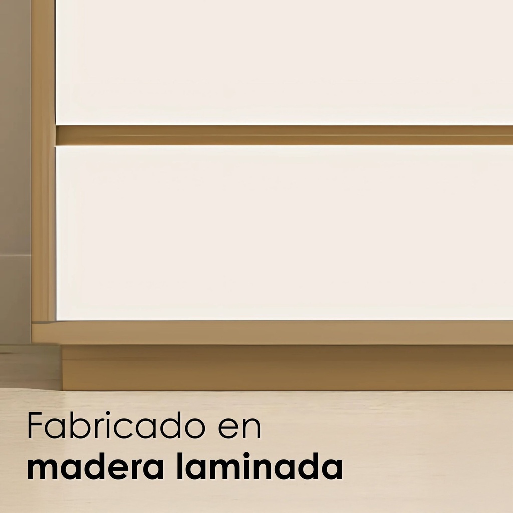 Librero 4 cubos y cajones maple