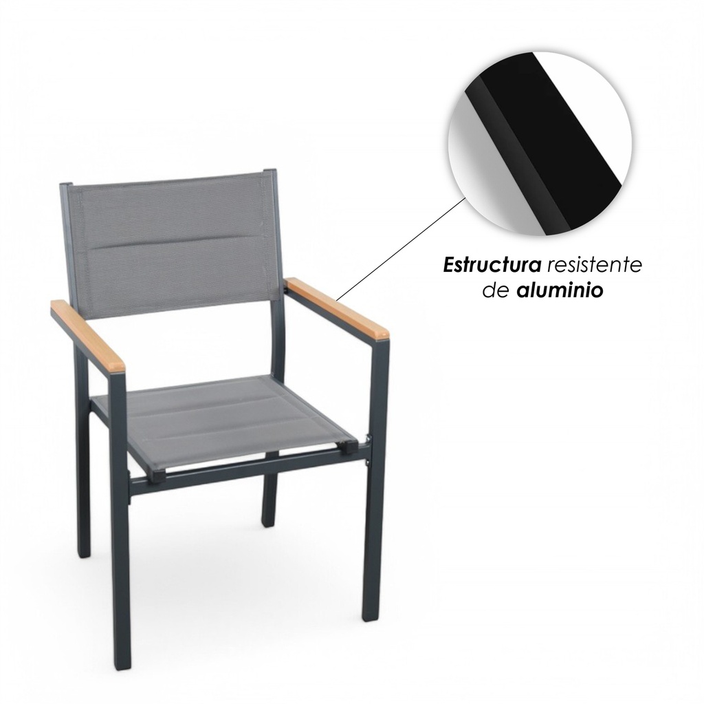 2 Sillas para comedor de exterior