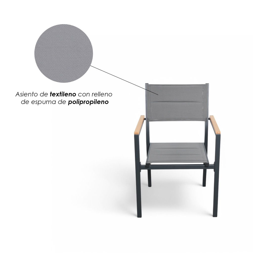 2 Sillas para comedor de exterior