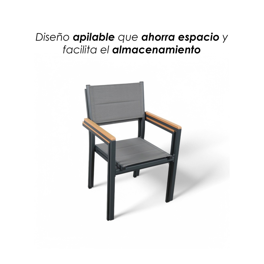 2 Sillas para comedor de exterior
