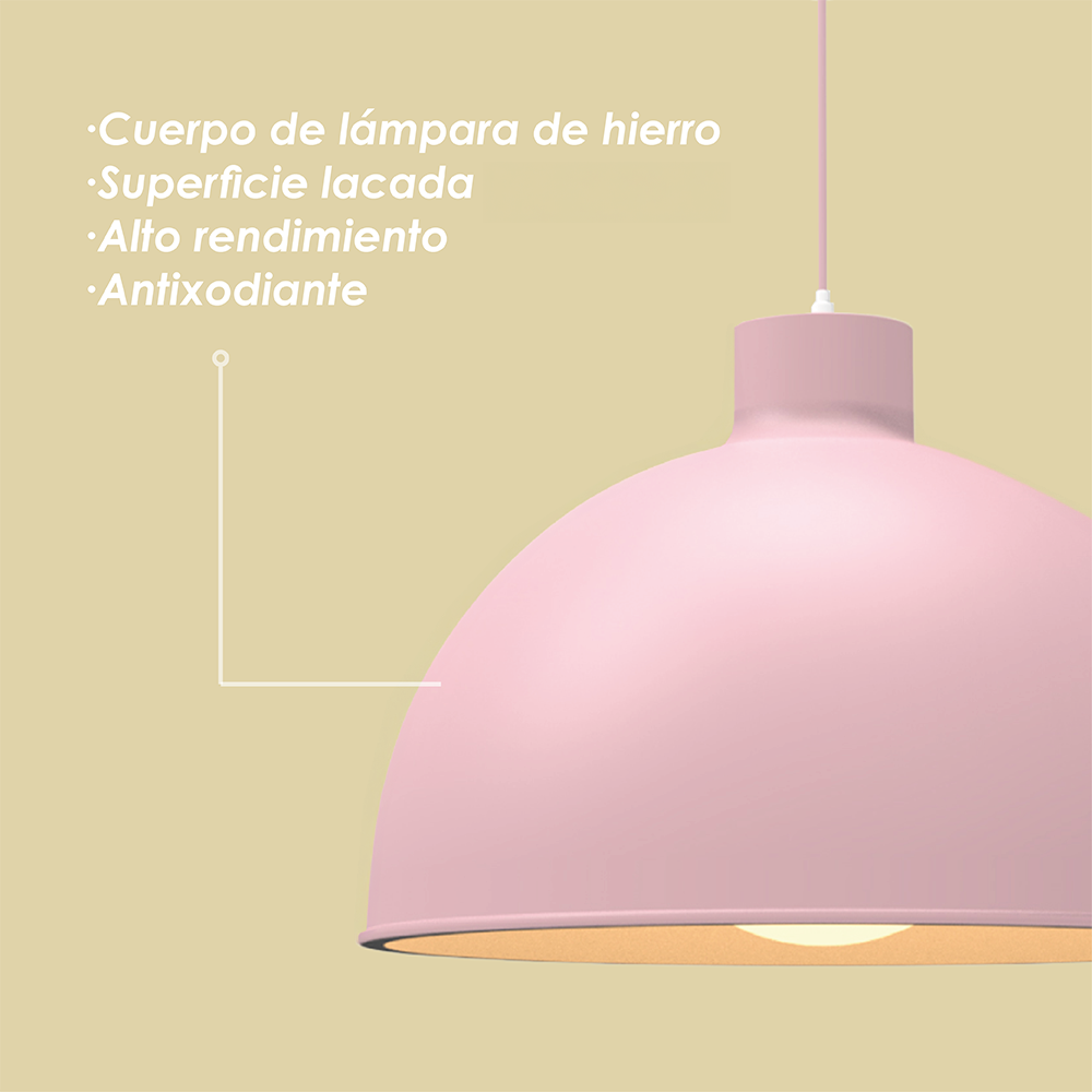 Lámpara colgante 117B rosa