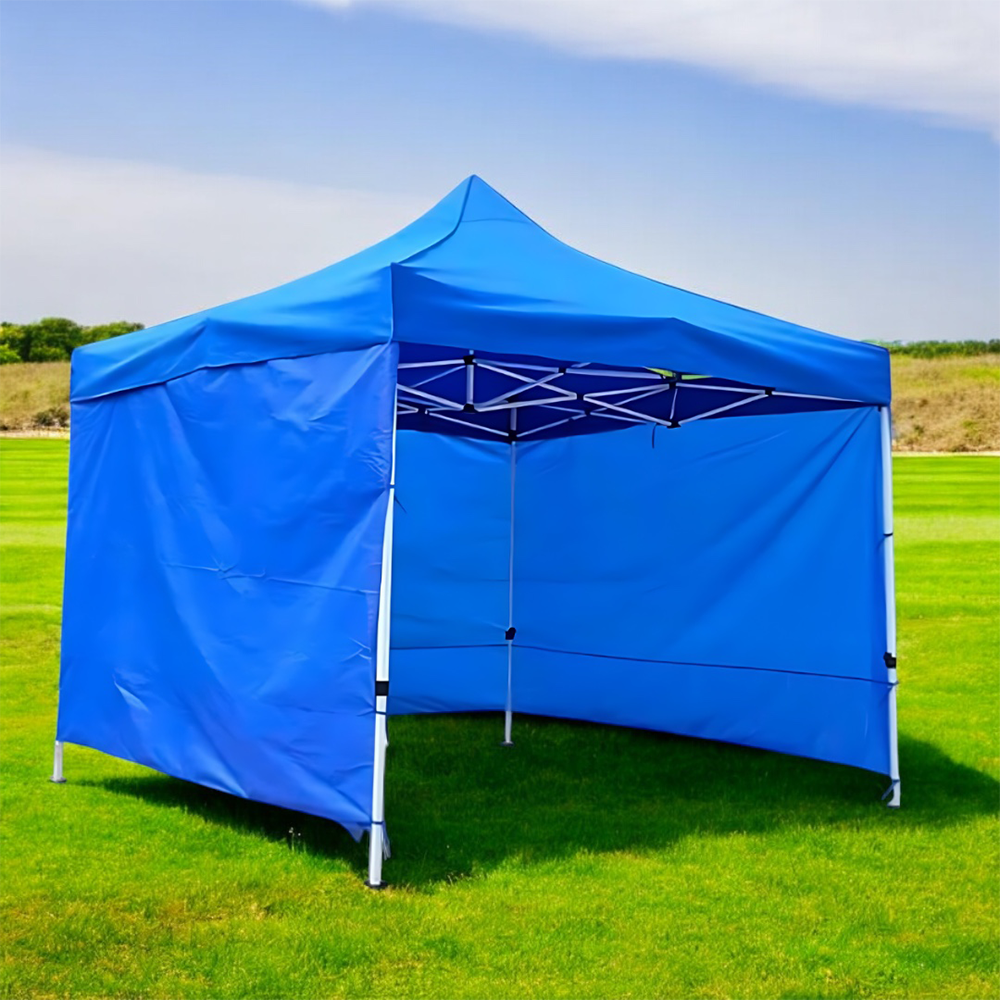 Toldo Plegable con Paredes 3x3 Azul