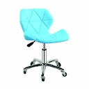 Silla para oficina con respaldo geométrico Azul