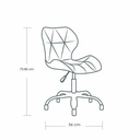 Silla para oficina con respaldo geométrico Azul