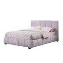 Base Con Cabecera Cama-9524 de Madera Matrimonial Color Azul