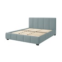 Base Con Cabecera Cama-9524 de Madera King Color Azul