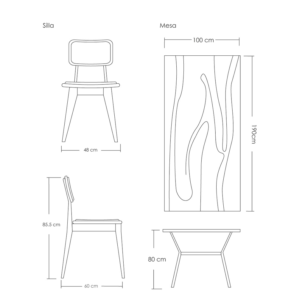 Comedor Paris para 6 personas