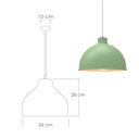 Lámpara colgante 117B verde