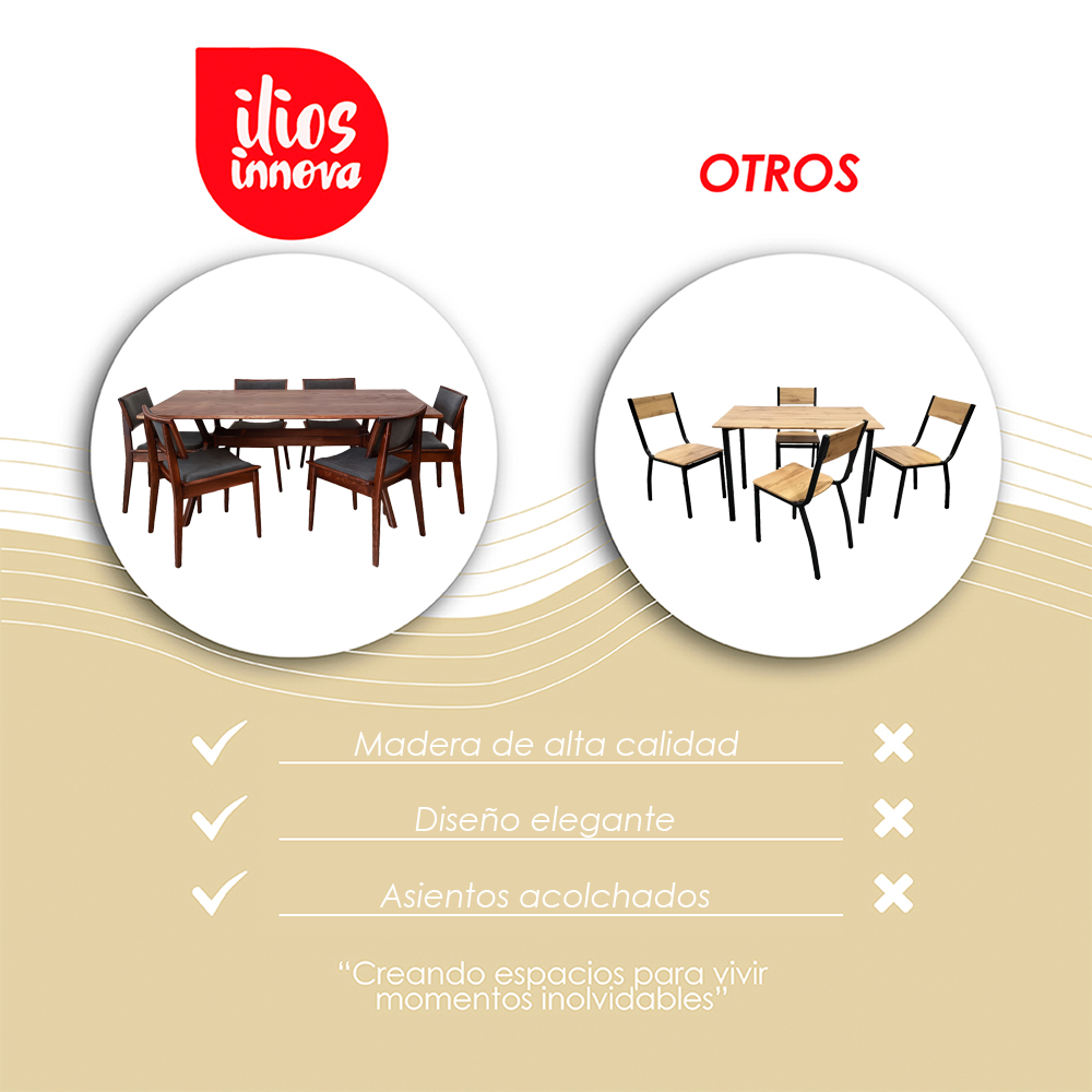 Comedor Paris para 6 personas