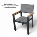 Comedor expandible para exterior con 4 sillas