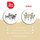 Comedor expandible para exterior con 4 sillas