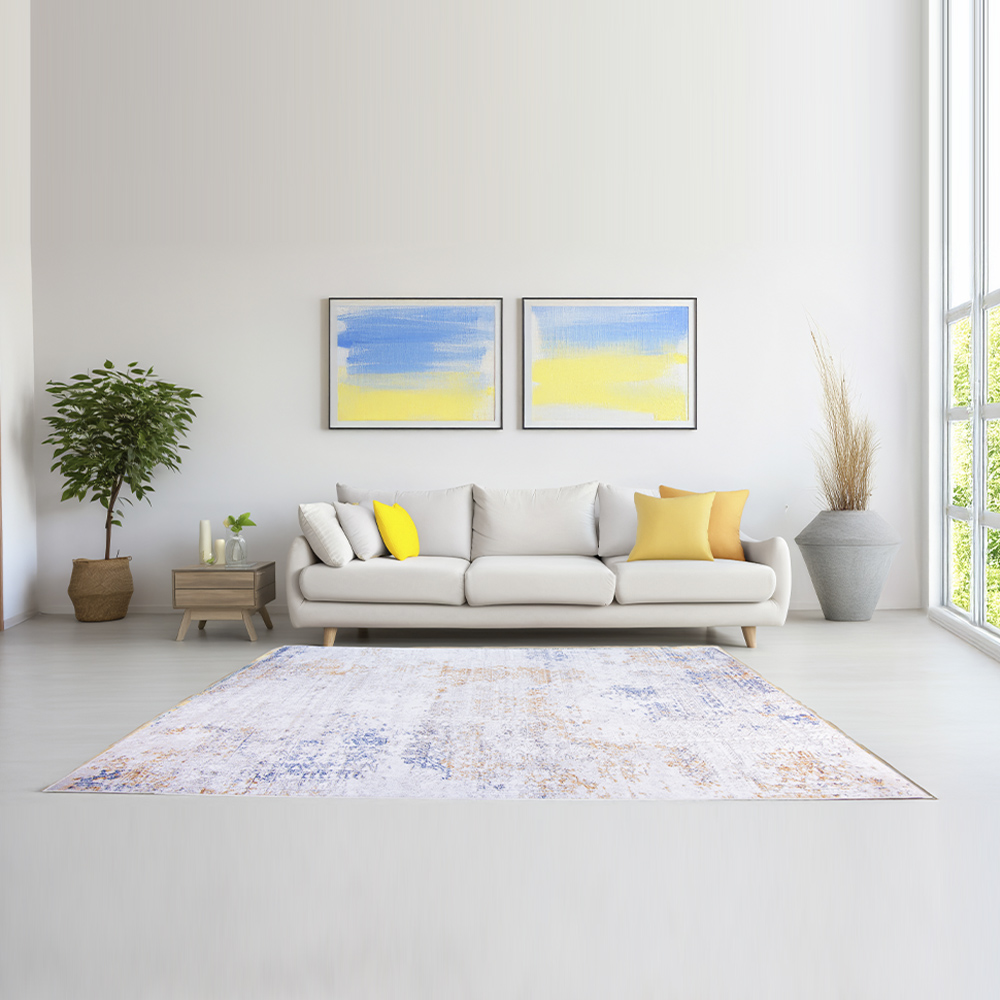 Tapete nórdico 2 x 1.60 m (Ópalo Azul)