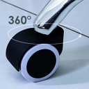 Silla para oficina con respaldo geométrico Crema