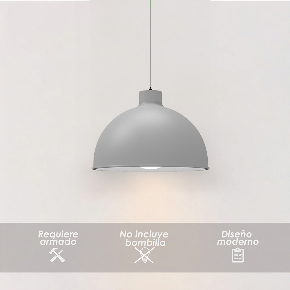 Lámpara colgante 117B gris