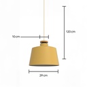 Lámpara colgante 125G amarillo