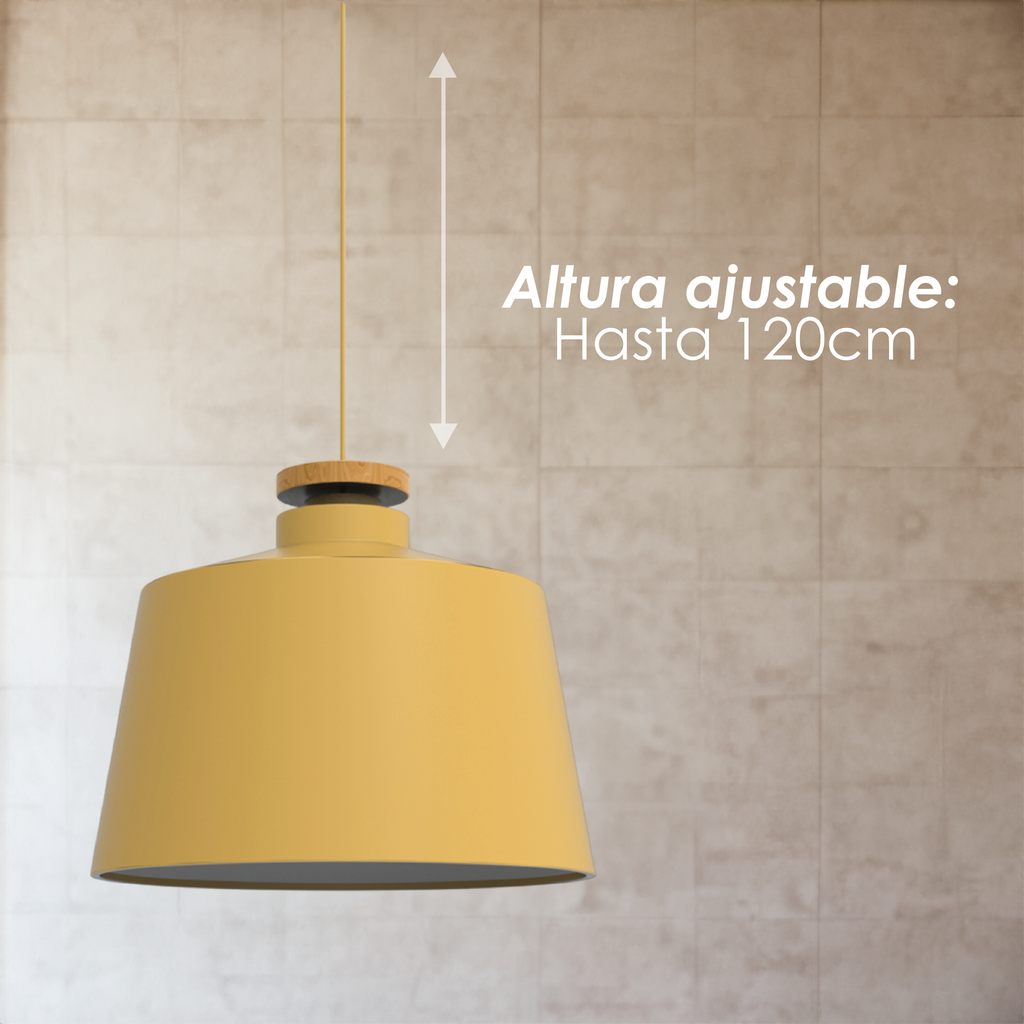 Lámpara colgante 125G amarillo