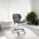 Silla para oficina con respaldo geométrico Gris