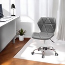Silla para oficina con respaldo geométrico Gris