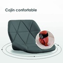 Silla para oficina con respaldo geométrico Gris