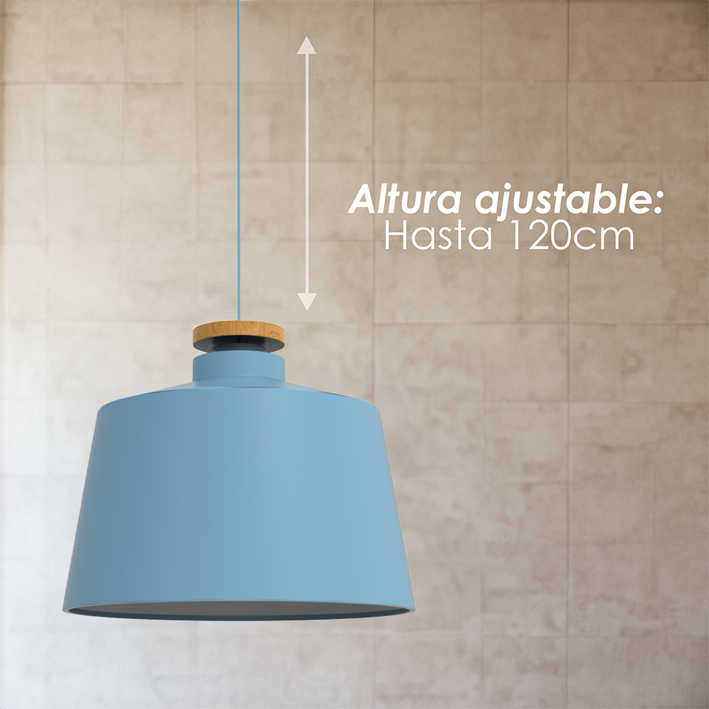 Lámpara colgante 125G azul