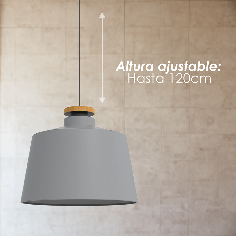 Lámpara colgante 125G gris