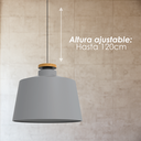 Lámpara colgante 125G gris
