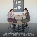 Comedor Redondo Compacto de 5 Piezas 